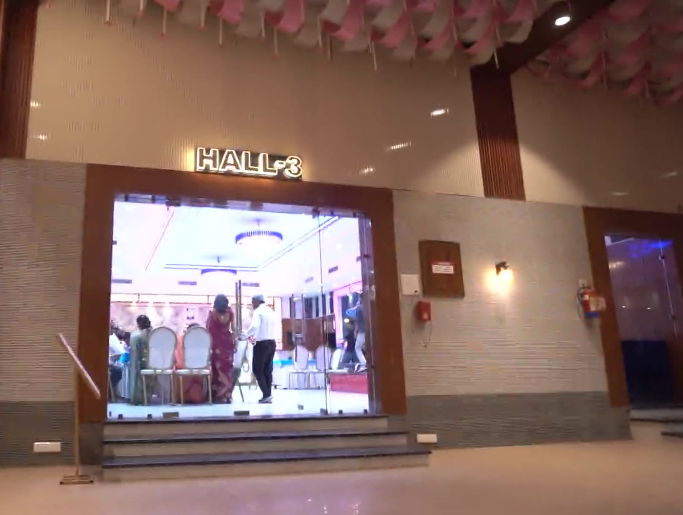 Hall 3 entrance at Maa Mahal Party Hall, a small indoor party hall in Sector 2, Greater Noida West