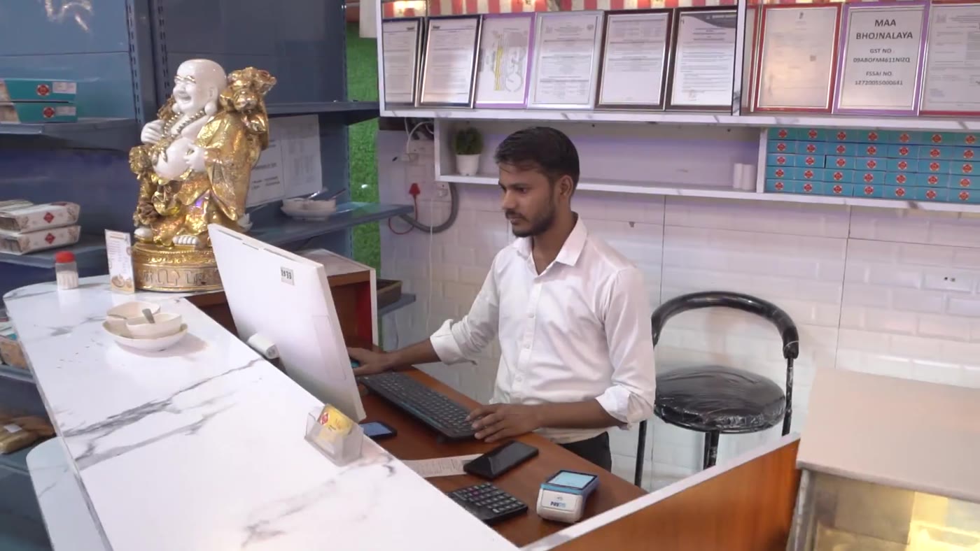 Reception counter at Maa Restaurant and Sweets, Sector 2 Greater Noida West